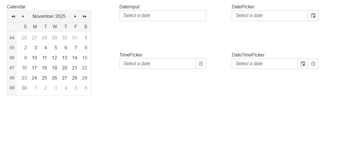 See ASP.NET AJAX DatePicker demo screenshot