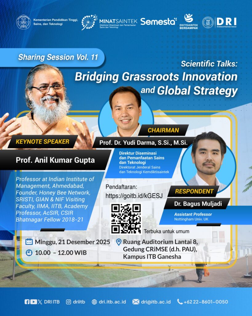 Sharing Session Vol. 11 “Scientific Talks: Bridging Grassroots Innovation and Global Strategy”