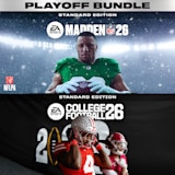 Composite image of the standard edition cover images of Madden NFL 26 featuring Saquon Barkley and College Football 26 featuring Jeremiah Smith and Ryan Williams.
