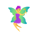 Fairy emoji, JoyPixels animated Fairy emoji, animated emoji