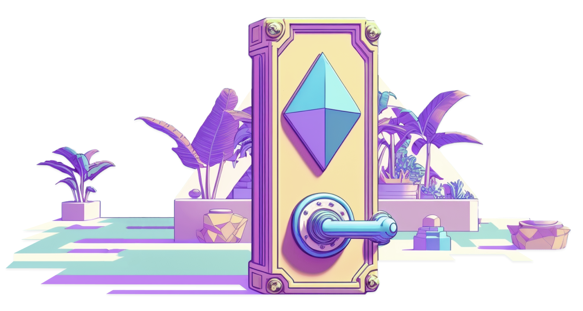 Ethereum hamyonini ifodalovchi tana uchun seyfli robot rasmi