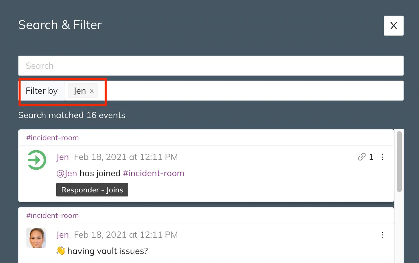 Filter search results