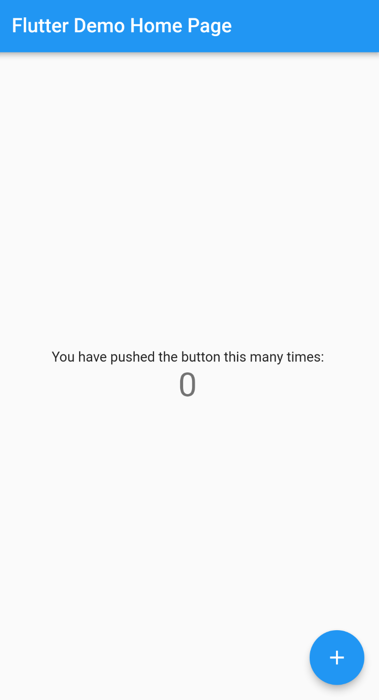 A Flutter app receives a push notification