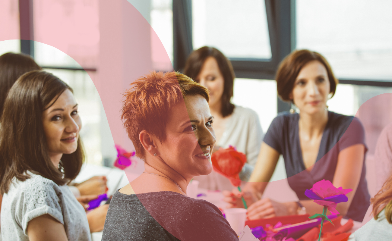 Group of people learning in a workshop.