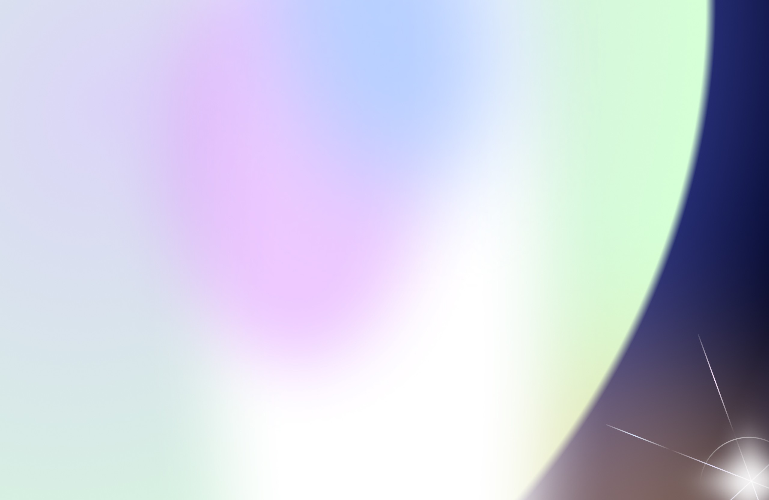 Abstract pastel gradient with soft purple glow, representing creativity and innovation.