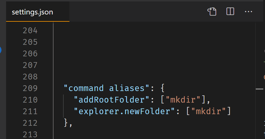 duplicate aliases in the commnad palette demo