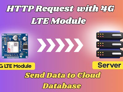 HTTP Request Using 4G LTE GSM Module | Send Data to Cloud Da