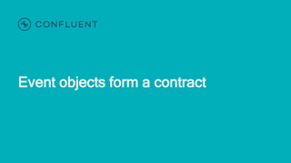 Event objects form a contract
 