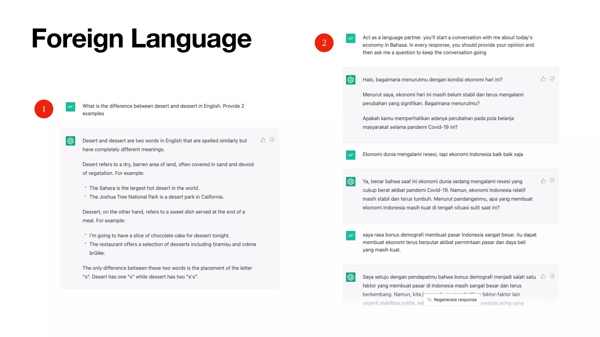 Foreign Language 2
1
 