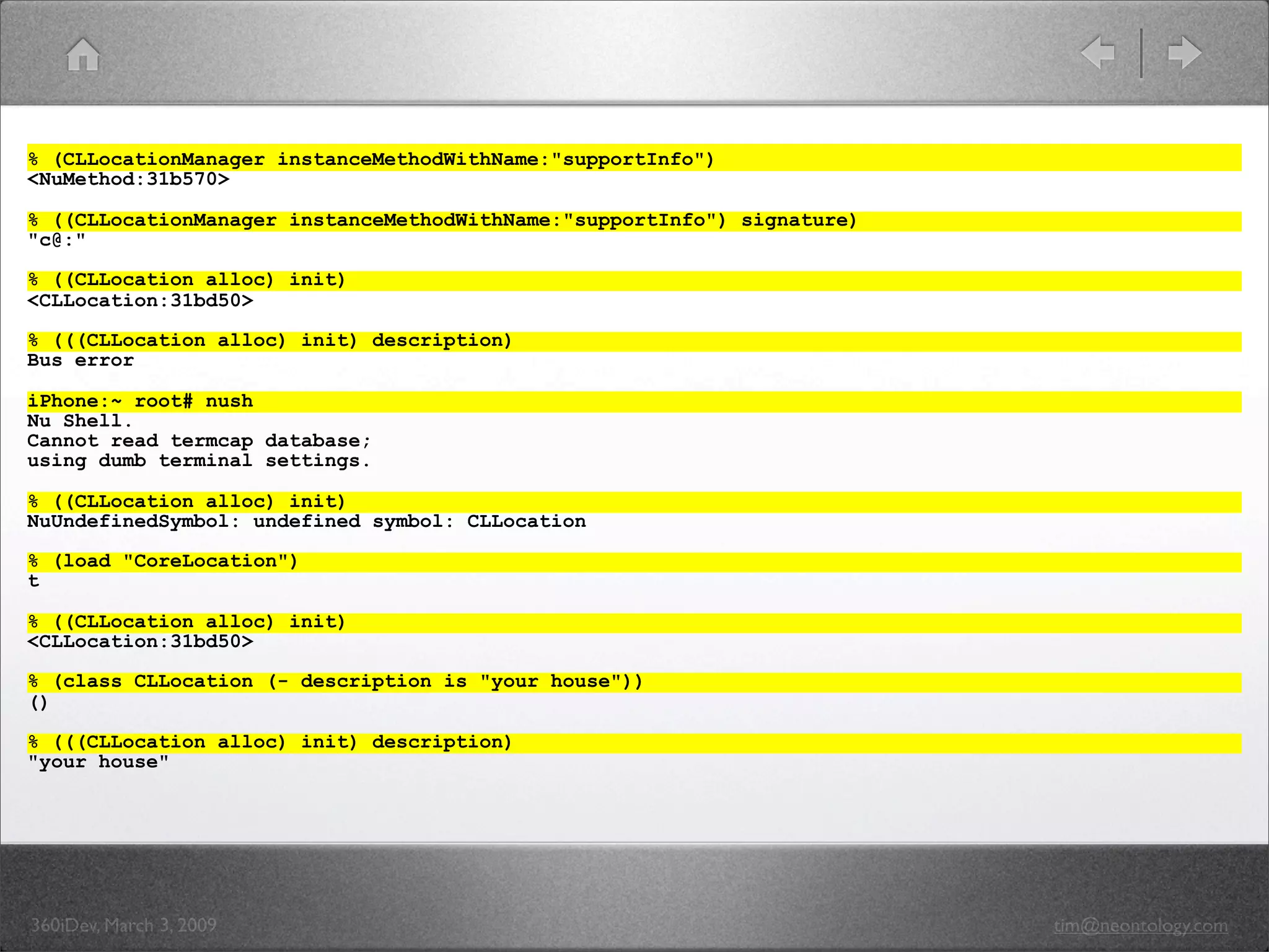 Deep Geek Diving into the iPhone OS and Frameworks