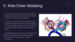 5. Side-Chain Modeling
rotamer
libraries
 