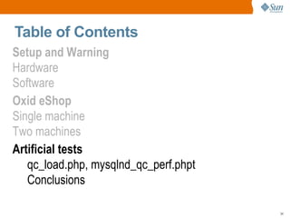 Two machines Artificial tests qc_load.php, mysqlnd_qc_perf.phpt 