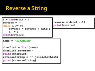 Python strings