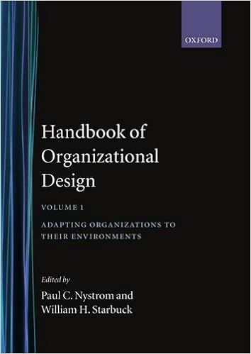 Handbook of Organizational Design