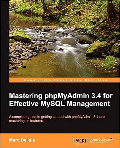 Mastering phpMyAdmin 3.4 for Effective MySQL Management