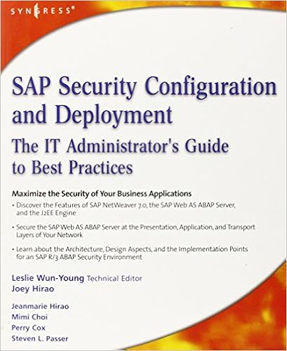 SAP Security Configuration Deployment Administrators
