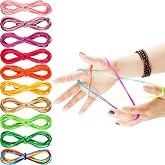 Poen 10 Pcs Cats Cradle String Game, 65 Inch, 10 Colors, for Kids Ages 3+ | Boys and Girls, Yoyo String, Finger Loop Toy, Rop