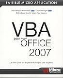couverture du livre VBA pour Microsoft Office 2007