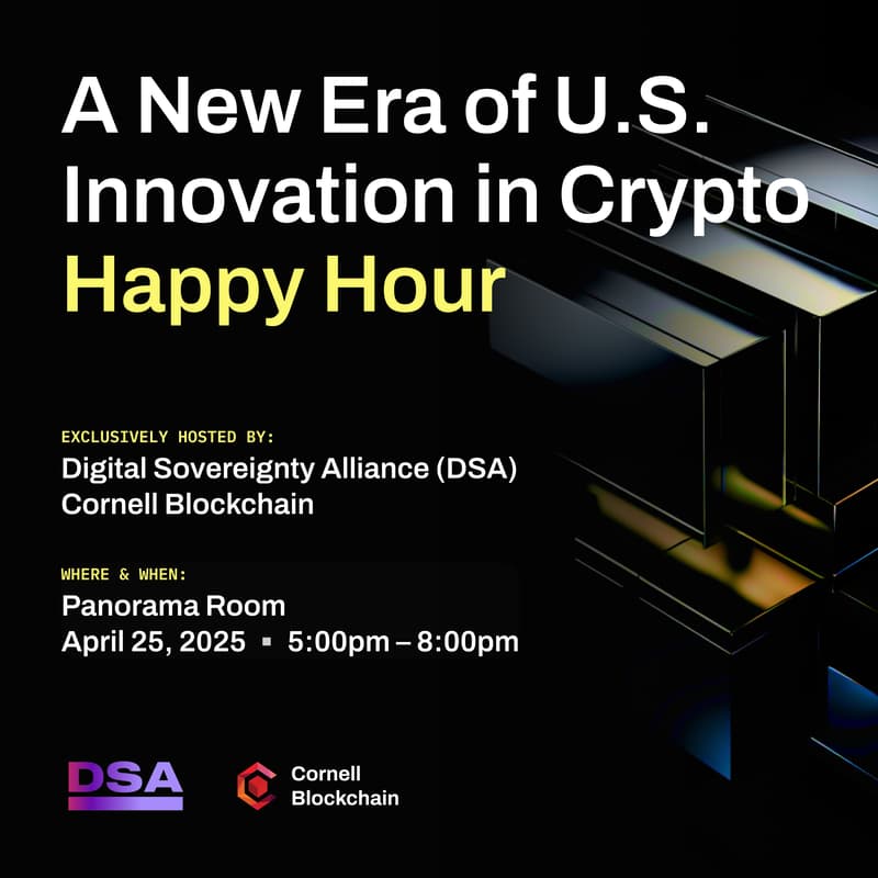 Cover Image for DSA x Cornell Blockchain Happy Hour - US Innovation in Crypto Conference