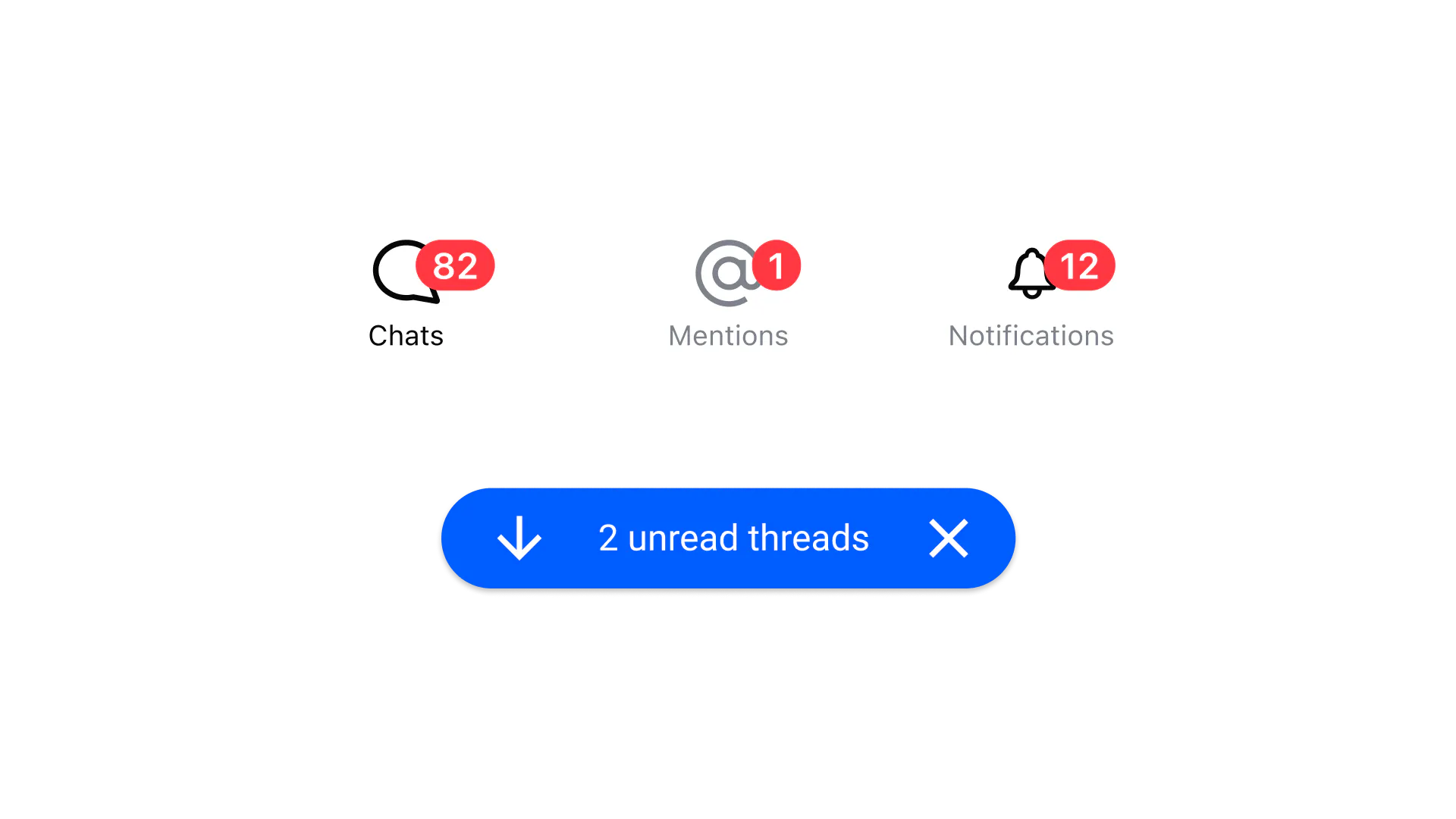 example of unread and unseen counts