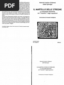 Il Martello Delle Streghe (Malleus Maleficarum)