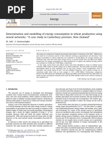 Energy: M. Safa, S. Samarasinghe
