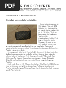 Wertvollste Luxusmarke Ist Louis Vuitton