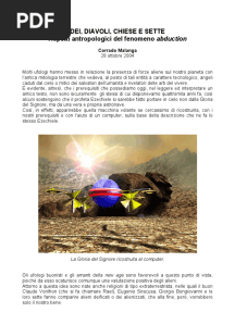 (Documenti - UFO) Malanga, Corrado - 2004-10-28 - Dei O Diavoli