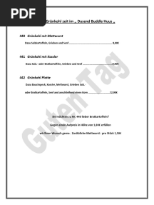 Menu Dussend Buddel Huus