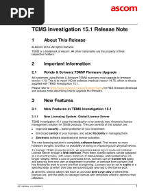 TEMS Investigation 15.1 Release Note