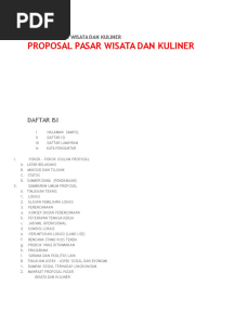 Proposal Pasar Wisata Dan Kuliner