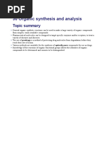 30 - Organic Synthesis and Analysis