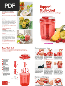 D 169 Tupper®-Multi-Chef Rezeptideen PDF
