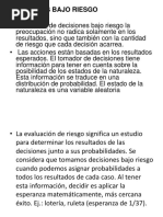 Decisiones Bajo Riesgo