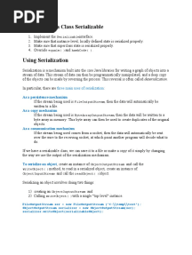 Serialization