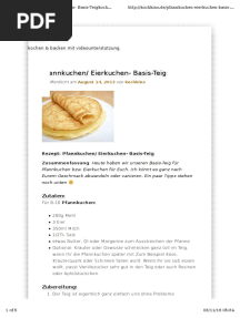 Pfannenkuchen Rezept 1