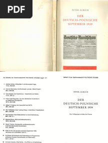 Aurich, Peter - Der Deutsch-Polnische September 1939