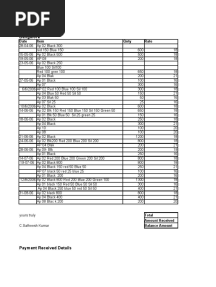 Badri Bangalore: Date Item Qnty Rate