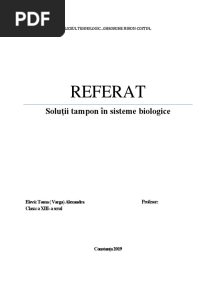 7.REFERAT-Solutii Tampon I Sisteme Biologice