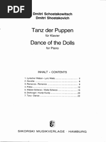 Tanz Der Puppen Schostakowitsch PDF