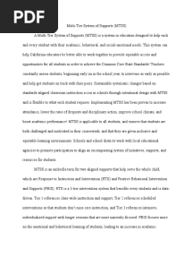 Mtss Project Paper