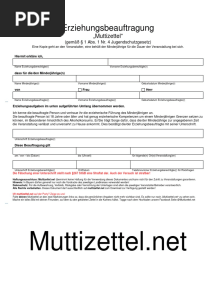 Muttizettel
