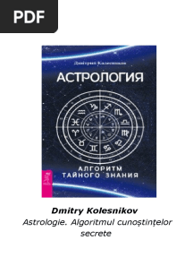 Astrologie. Algoritmul Cunoștințelor Secrete