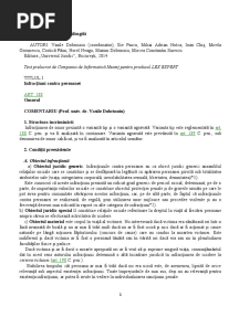 Noul Cod Penal Comentat Partea SPECIALA