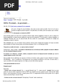 D394. Precizări La Precizări - PDF