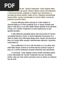Diferente T.Arghezi Si Biblie