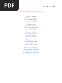 Poezie STOP VIOLENȚEI PDF