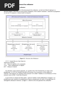 Principe de Fonctionnement Dun Ordinateur