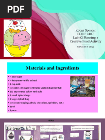 Lab 2 Science Food Ice Cream