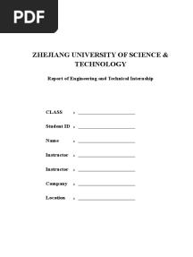 Internship Report Template